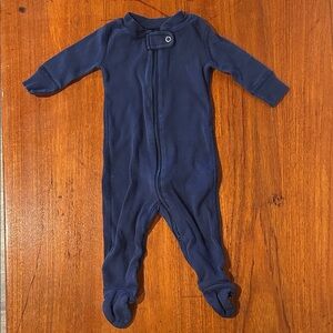 100% Organic Cotton Navy Blue Kids Onesie Pajamas